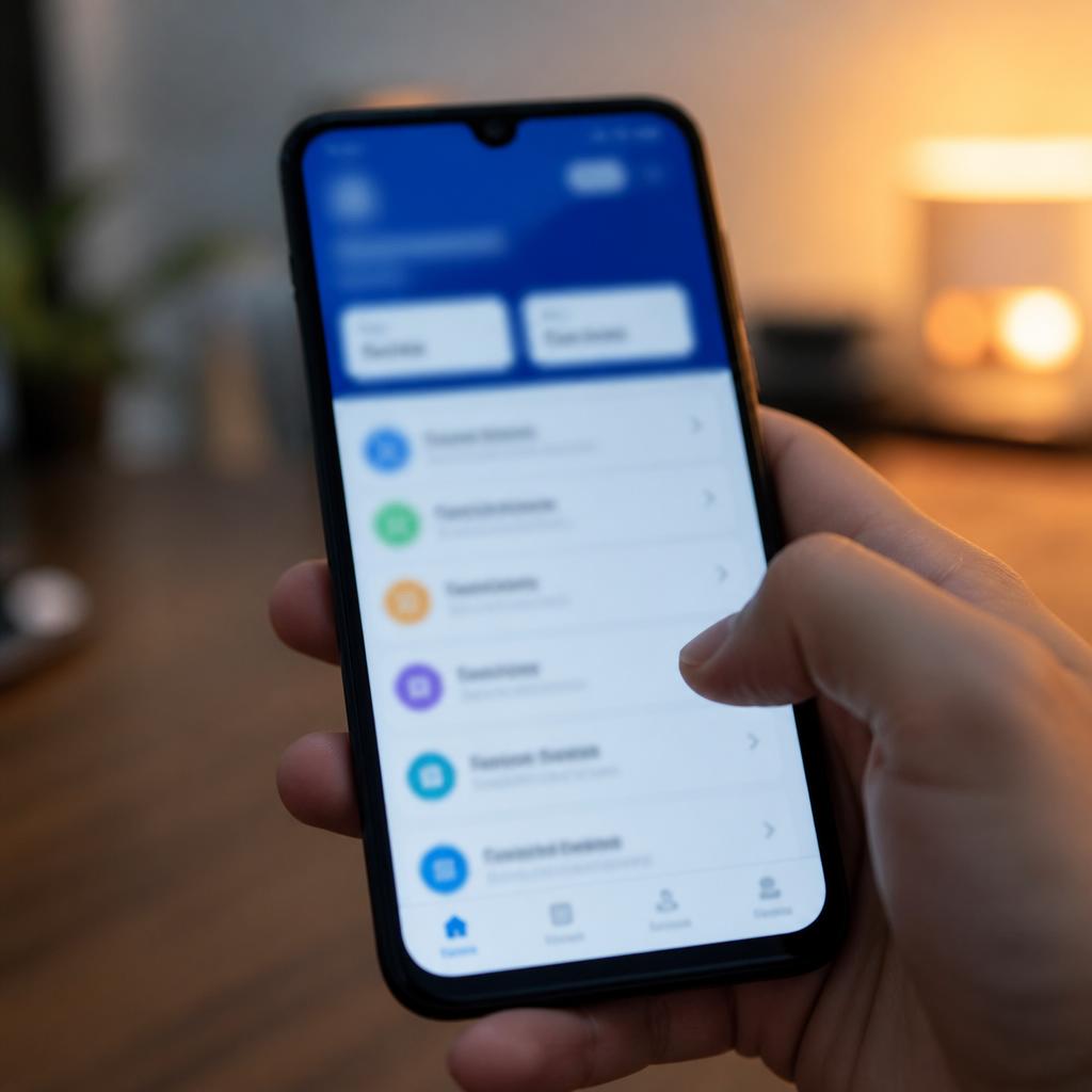 Экран смартфона с проверкой штрафов ГИБДД на портале Госуслуг